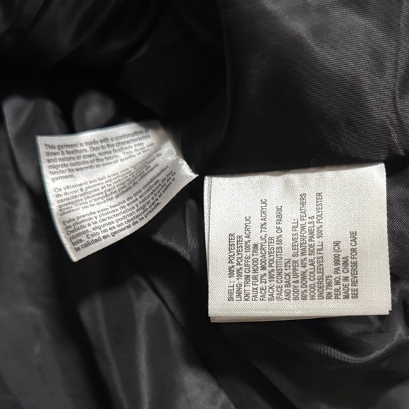 Michael Kors Black hooded Puffer down Jacket 2x - Picture 7 of 8